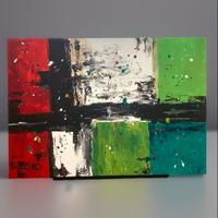 Quadro moderno astratto dipinto a mano 100x70