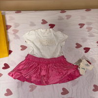 VESTITO FENDI BAMBINA 12 MESI MAI MESSO