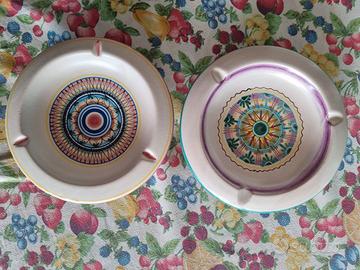 Posacenere in ceramica di Vietri dipinti a mano