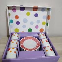 SET 6 TAZZINE CAFFÈ CON PIATTINI