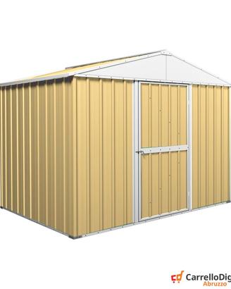Capanno box esterno lamiera 360x175cm beige