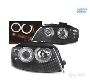 FARI ANGEL EYES AUDI A3 8P 03-08 FONDO NERO