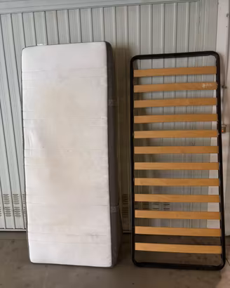 Rete più materasso singolo in memory ikea