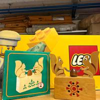 Carillon Legno Scoiattoli Vintage