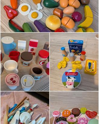 cucina in legno con giochi inclusi