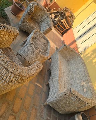 divano di legno completo