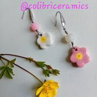 Orecchini anallergici con fiori