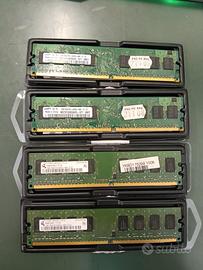 RAM 4Gb (4*1Gb) DDR2 pc2-6400 Dimm