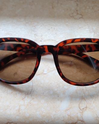 Occhiali da sole tartarugati - lenti beige/marroni