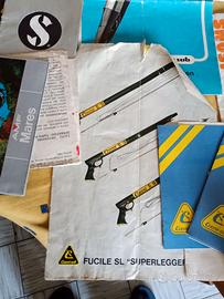 istruzioni, brochure materiale sub vintage