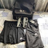 Borsa da calcio+parastinchi+pantaloni adidas