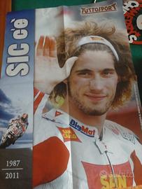 POSTER DI SIC " Marco Simoncelli" CM. 30 X 40