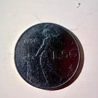 Moneta 50 Lire 1956 Vulcano – Prima Serie