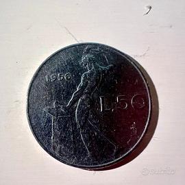 Moneta 50 Lire 1956 Vulcano – Prima Serie