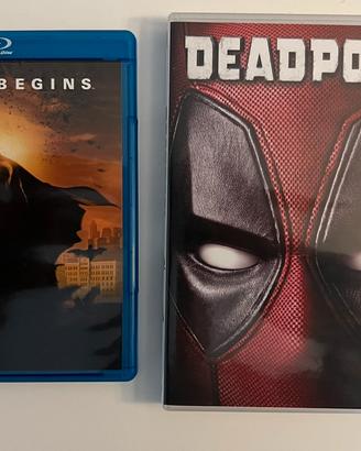 Blu-ray Batman Begins + DVD Deadpool