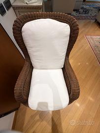 N 2 poltrone in rattan