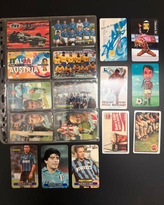 Lotto schede telefoniche Sport (Maradona,Ronaldo)