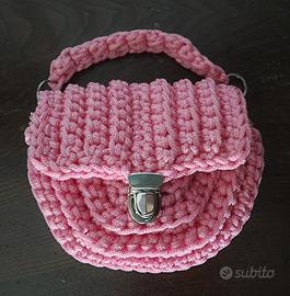 Borsetta donna/bambina a uncinetto
