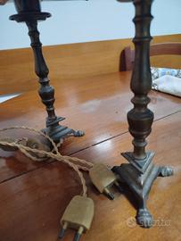 coppia lampade vintage anni 60