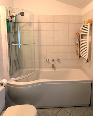 Vasca da bagno, soluzione combinata vasca + doccia