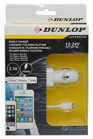 Caricabatterie mobile Dunlop 12V, 2,1° - NUOVO