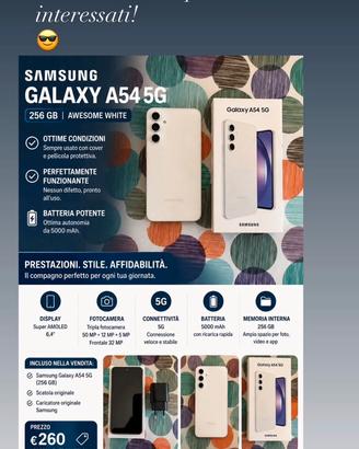 Samsung Galaxy A54 5G – 256 GB – Come nuovo