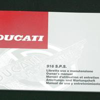Libretto uso e manutenzione Ducati 916 SPS