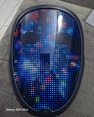 Maschera elettronica Halloween con app.smartphone 