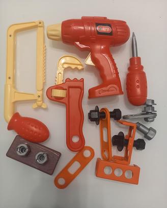 Set attrezzi bricolage giocattolo 