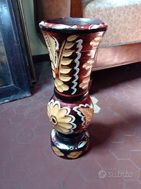 Vaso in legno vintage 