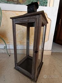 Grande lanterna da portico, in legno