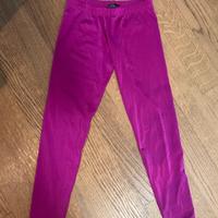 Leggings lucidi Pierre Mantoux fuxia