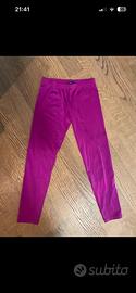 Leggings lucidi Pierre Mantoux fuxia