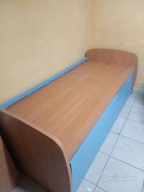 letto per cameretta con cassetti 