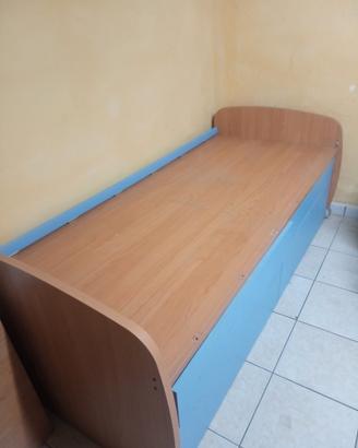 letto per cameretta con cassetti 