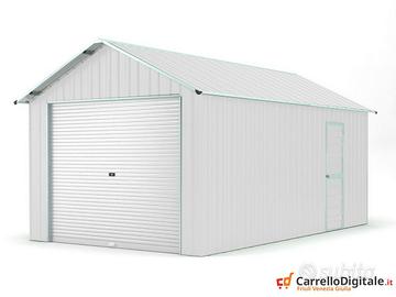 Capanno container box 360x762cm serranda bianco
