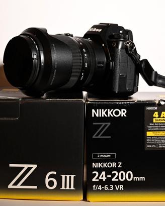  Nikon Z6 III + Obiettivo Nikkor Z 24-200mm f/4-6.