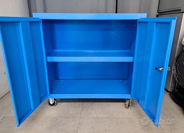 Armadietto carrello anta battente con serratura  