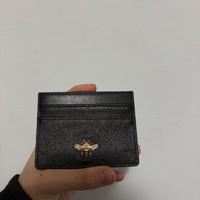 Porta Carte Credito Slim Nero con Ape Dorata