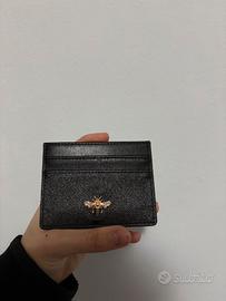 Porta Carte Credito Slim Nero con Ape Dorata