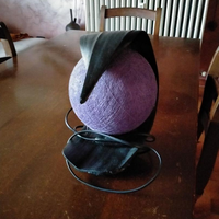 Lampada decorativa artigianale con filo