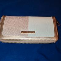 Portafogli da donna rosa e bianco