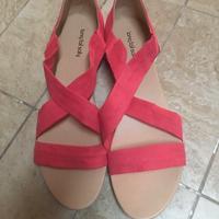 Sandalo scamosciato rosa