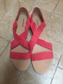 Sandalo scamosciato rosa