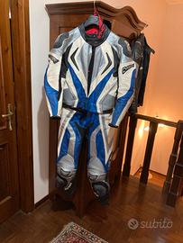 Tuta spike divisibile in pelle
