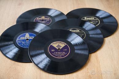 Lotto 27 dischi 78 giri vintage anni 40