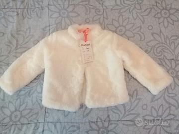 Giacca simile pelliccia bimba