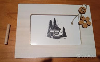 Portafoto artigianale in legno