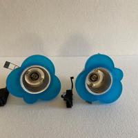 Coppia faretti con vetro di Murano da incasso