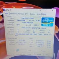CPU processore intel i3-2350M socket 988B rPGA